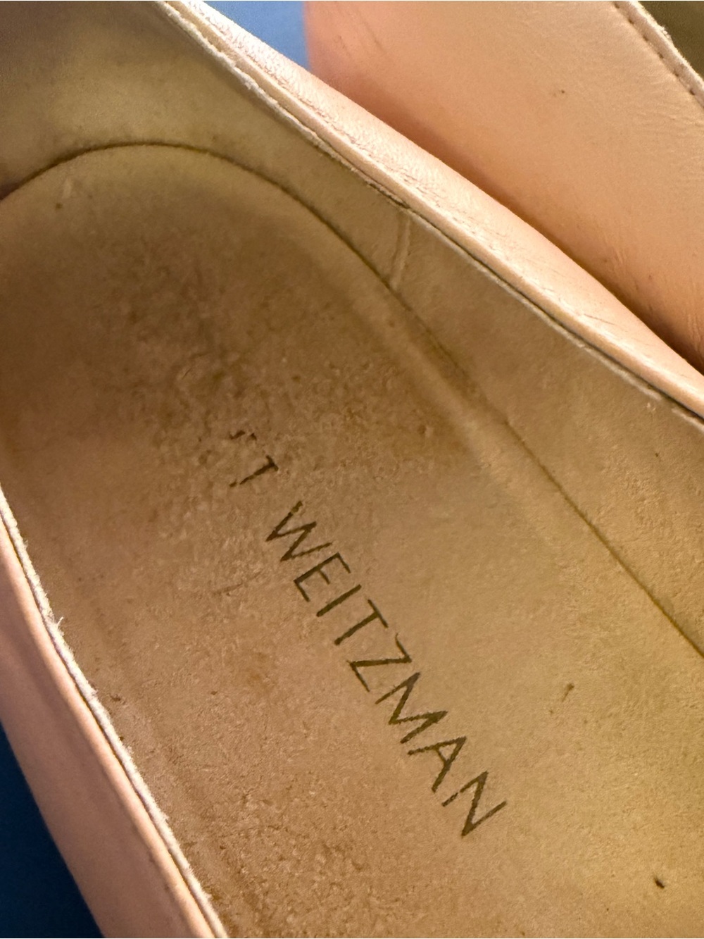 Stuart Weitzman Blush Suede Pump